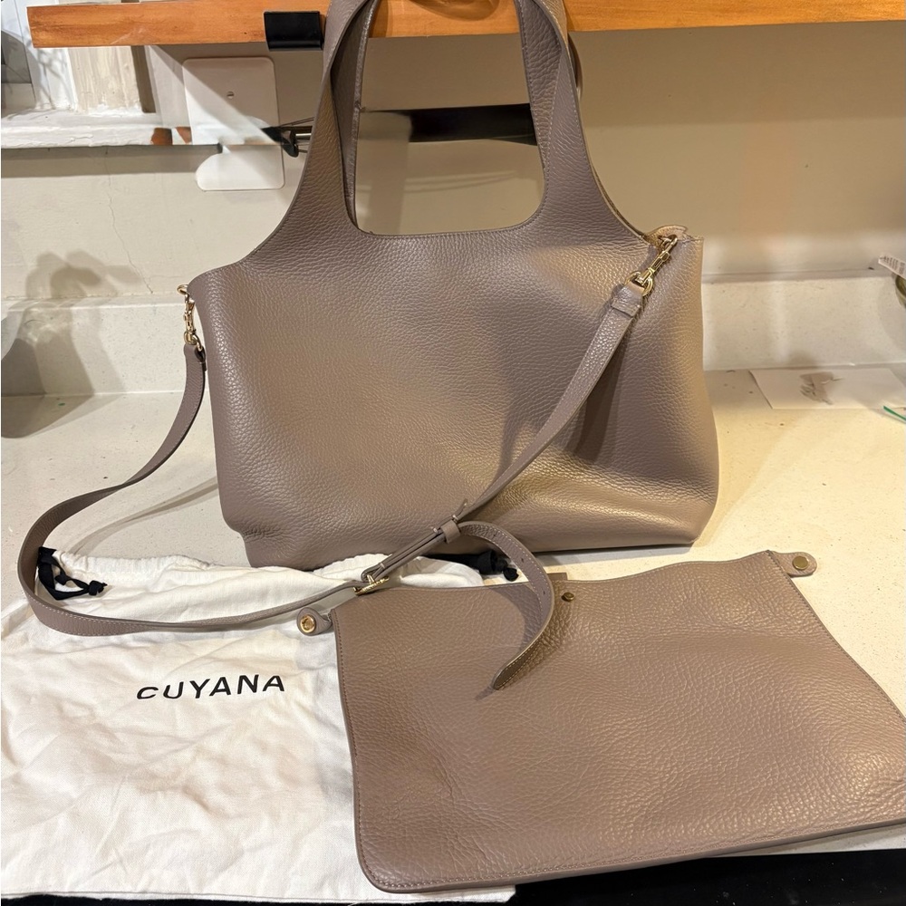 Cuyana 13” System Tote with laptop sleeve and adjustable strap